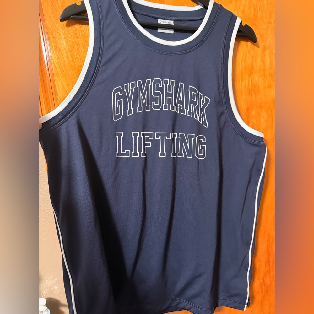 Gymshark Men's Dark Blue Tank